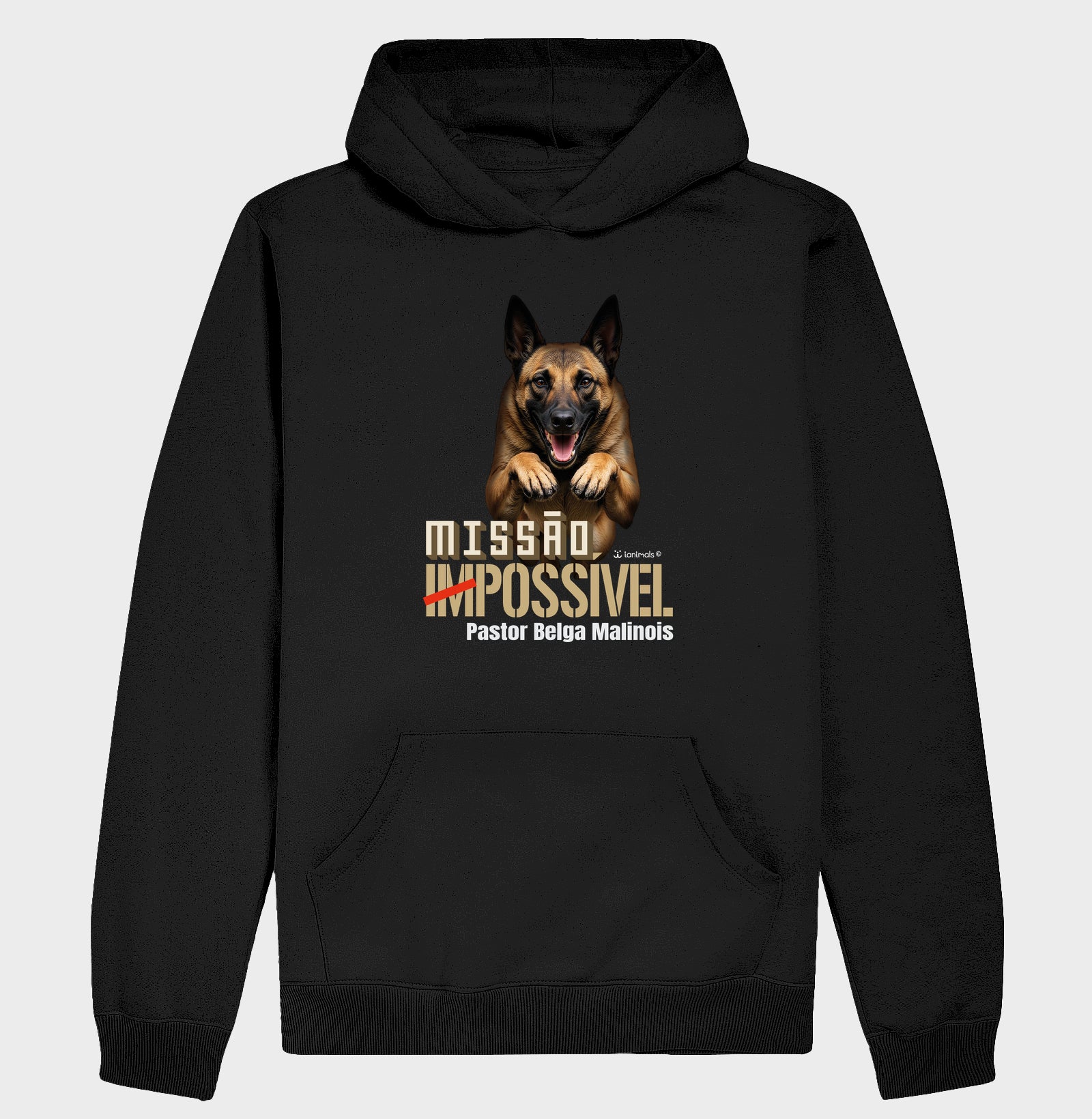 Moletom com Capuz Malinois Missão Impossível - Essência