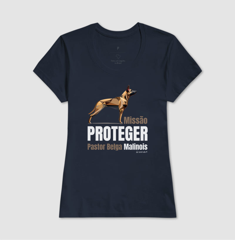 Camiseta Malinois Missão  Proteger - Essência