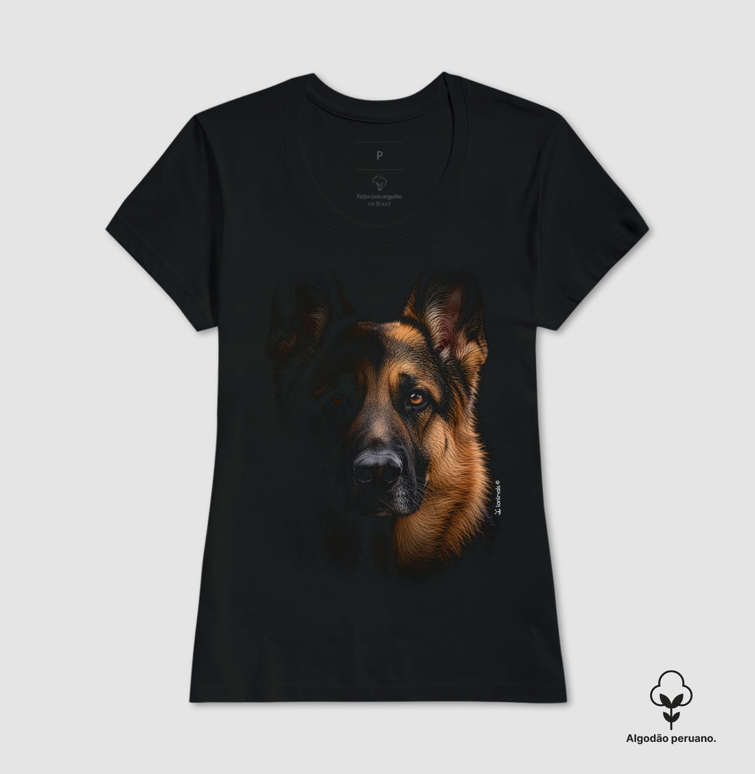 Camiseta INCA SOFT Pastor Alemão - Retrato