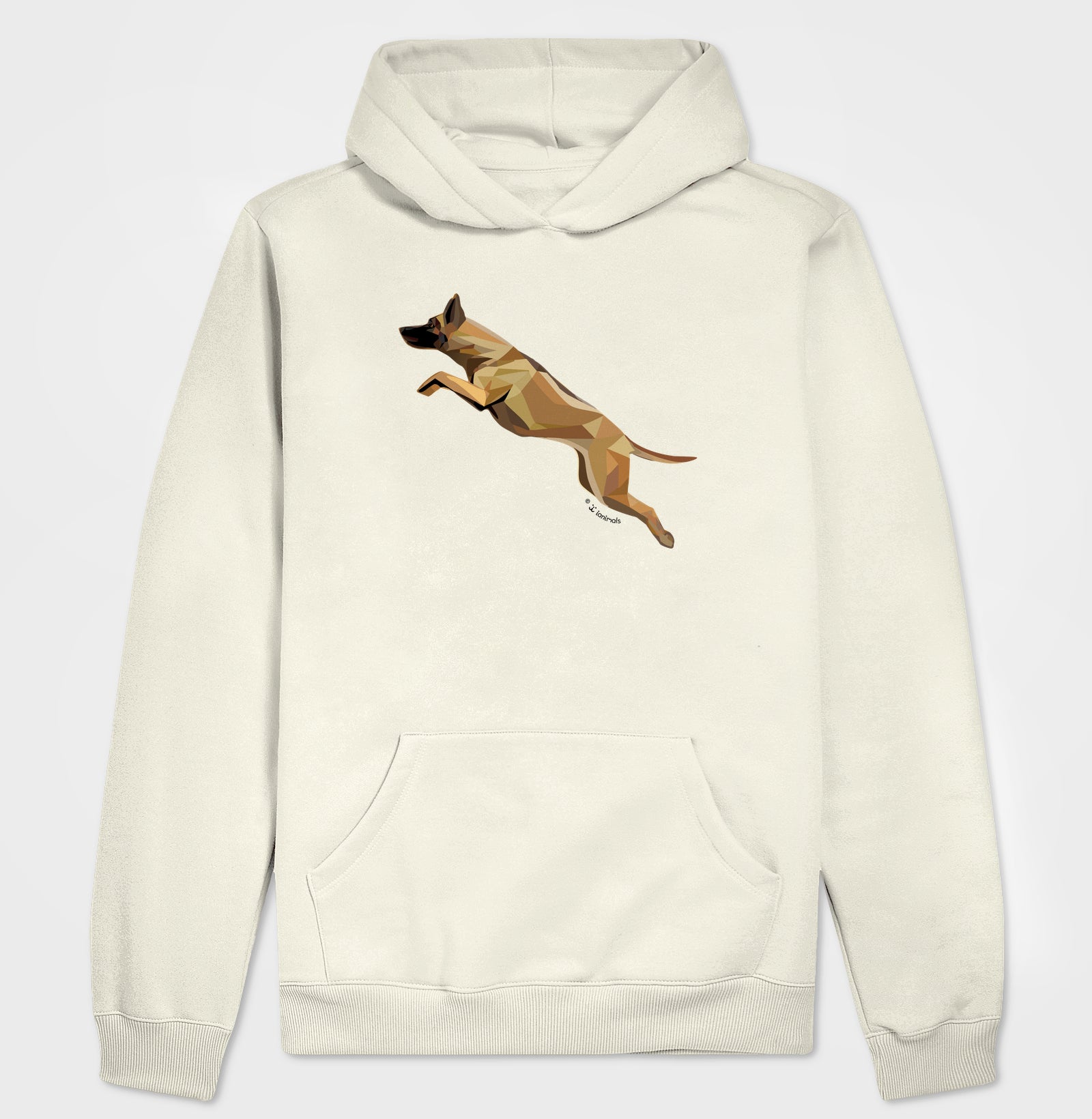 Moletom com Capuz Malinois Saltando - Perfil / Geoma