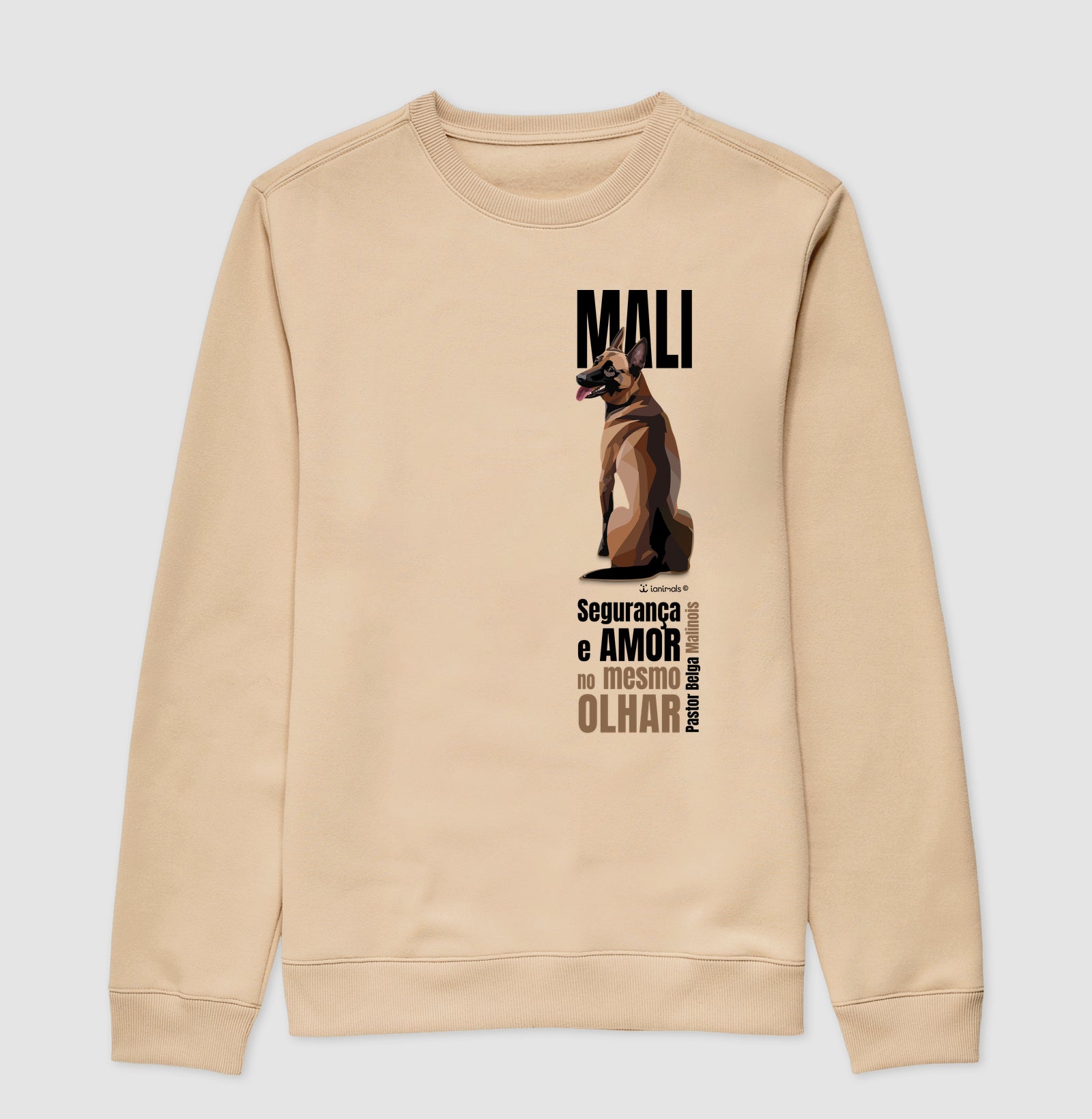 Moletom Suéter Malinois - Olhar - Essência
