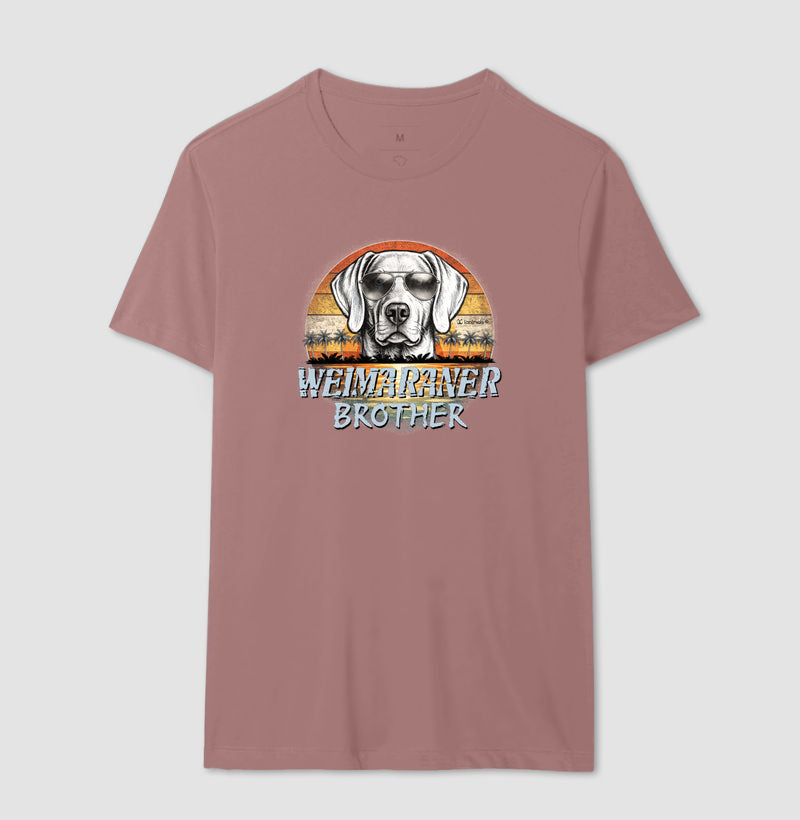 Camiseta Weimaraner BROTHER Sunset Vintage - Família