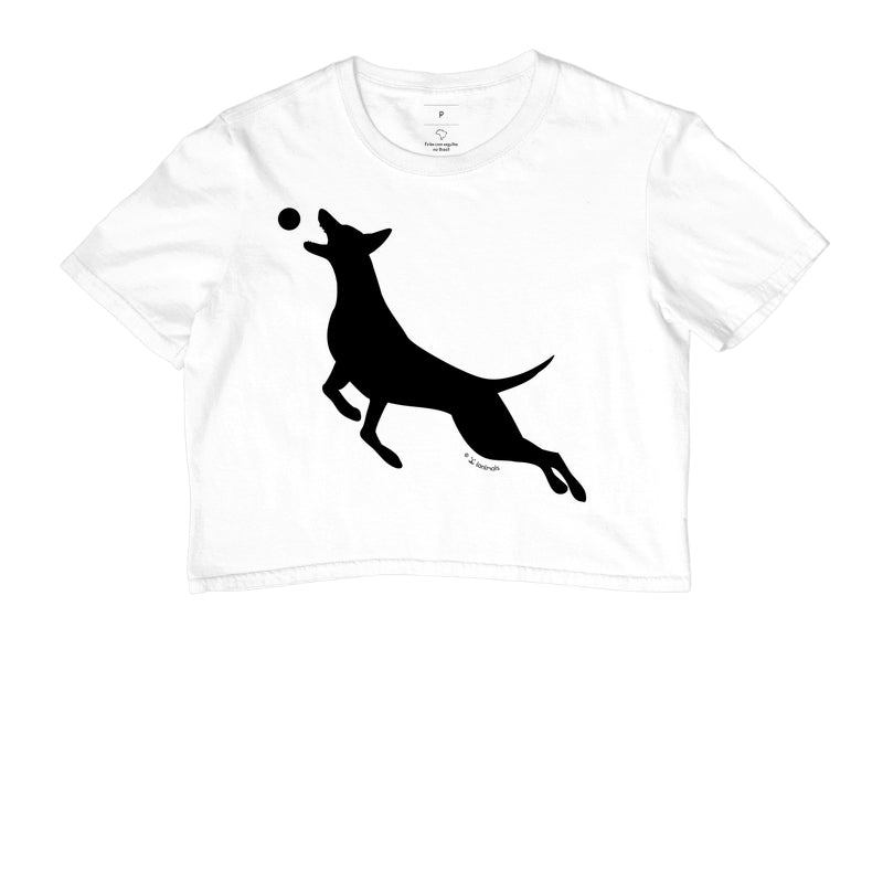 Camiseta Cropped Malinois O Pulo - Perfil