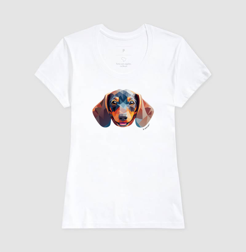 Camiseta Dachshund - Coleção Geoma