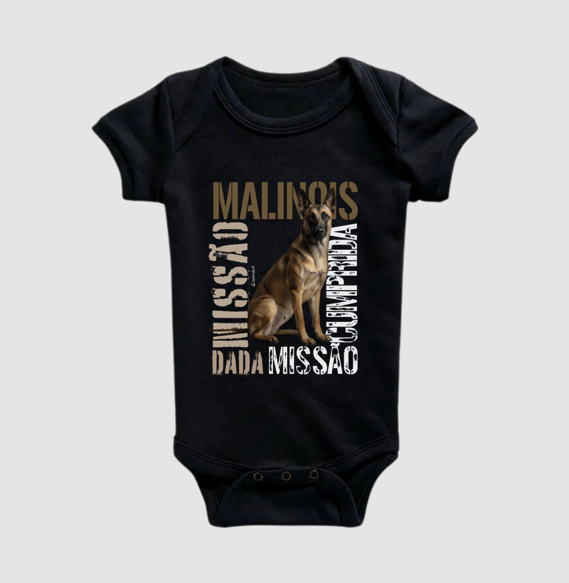 Body Infantil Malinois Missão Cumprida - Essência