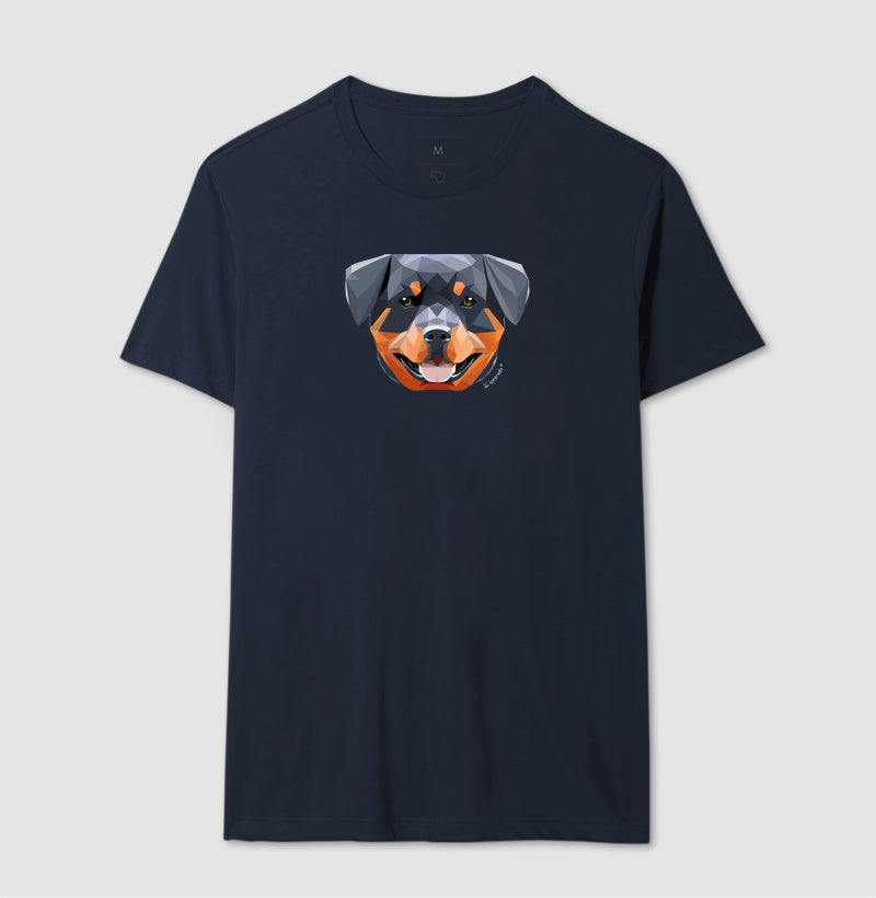 Camiseta Rottweiler Feliz - Geoma