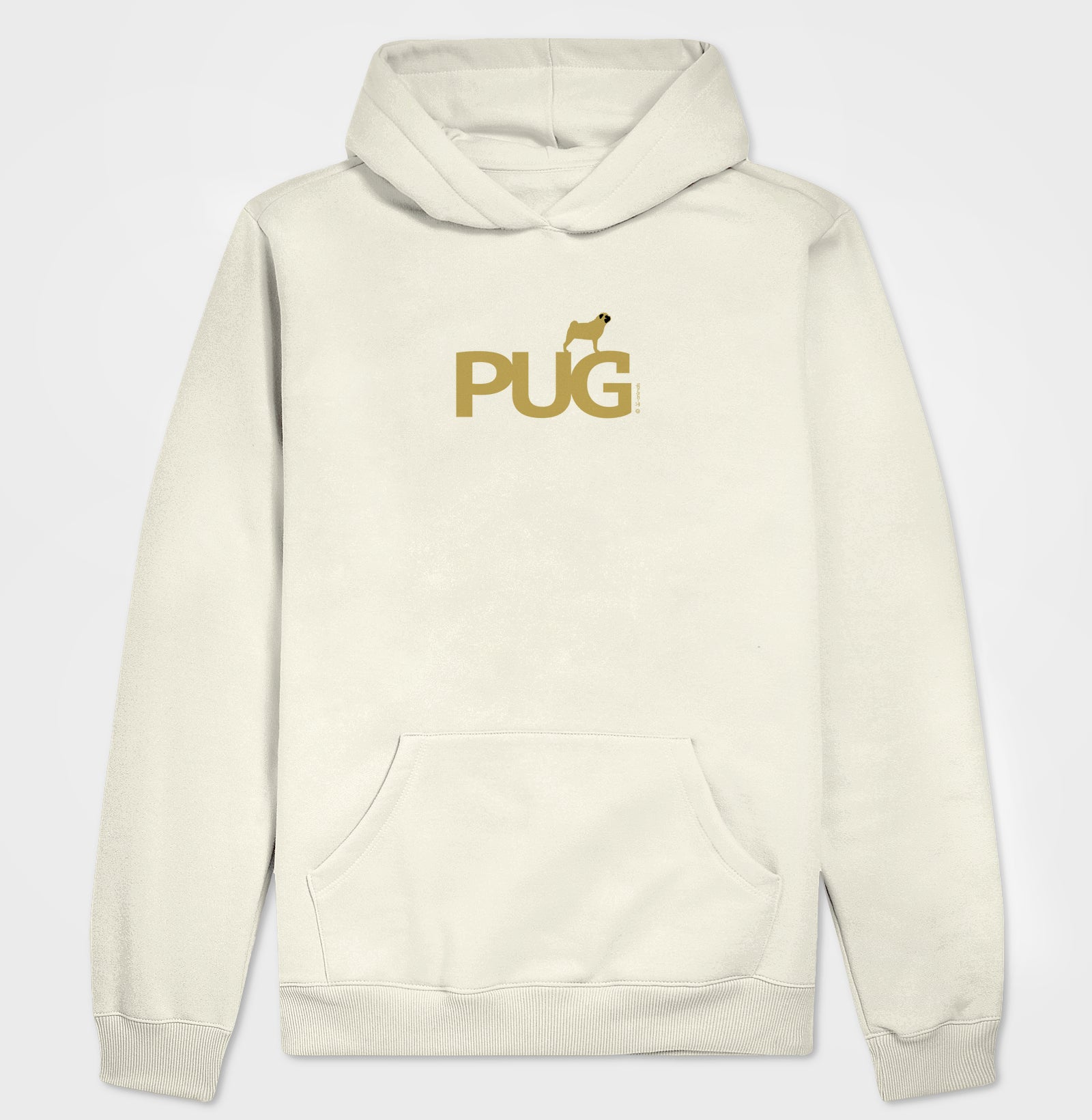 Moletom com Capuz Pug - Identidade (sem cadarço)