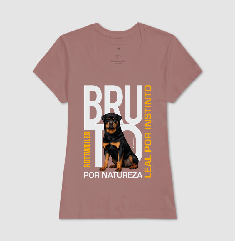 Camiseta Rottweiler Bruto por Natureza - Essência