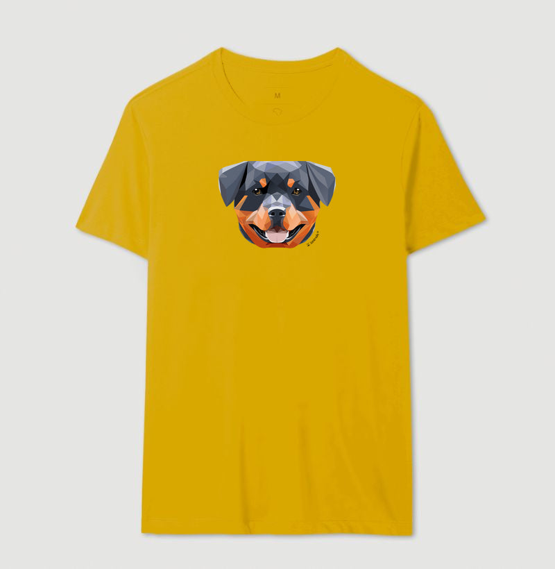 Camiseta Rottweiler Feliz - Geoma