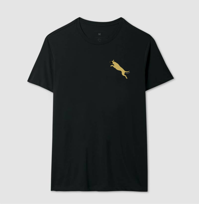 Camiseta Malinois. Saltando - Perfil / Side