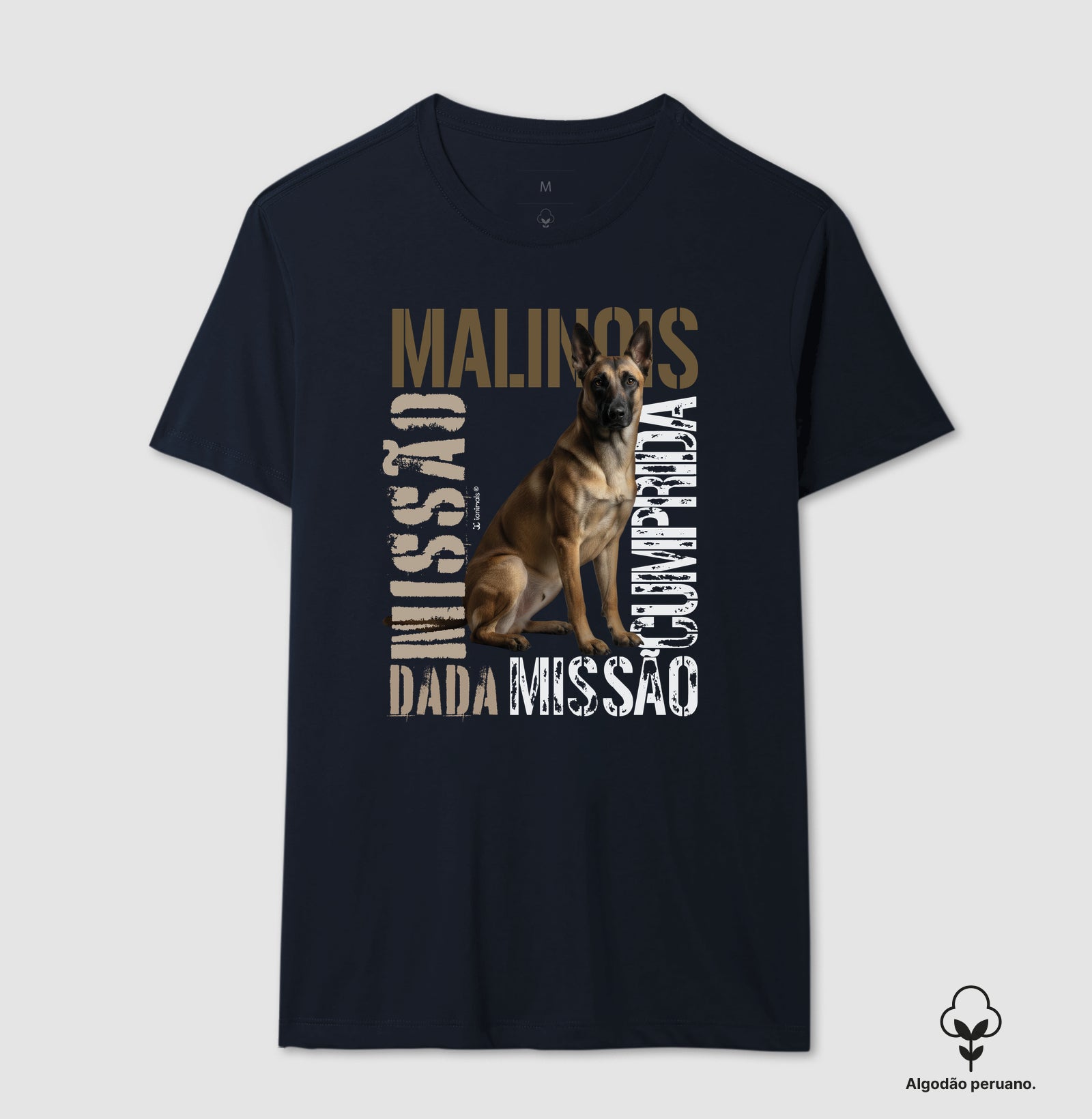 Camiseta INCA SOFT Malinois Missão Cumprida - Essência