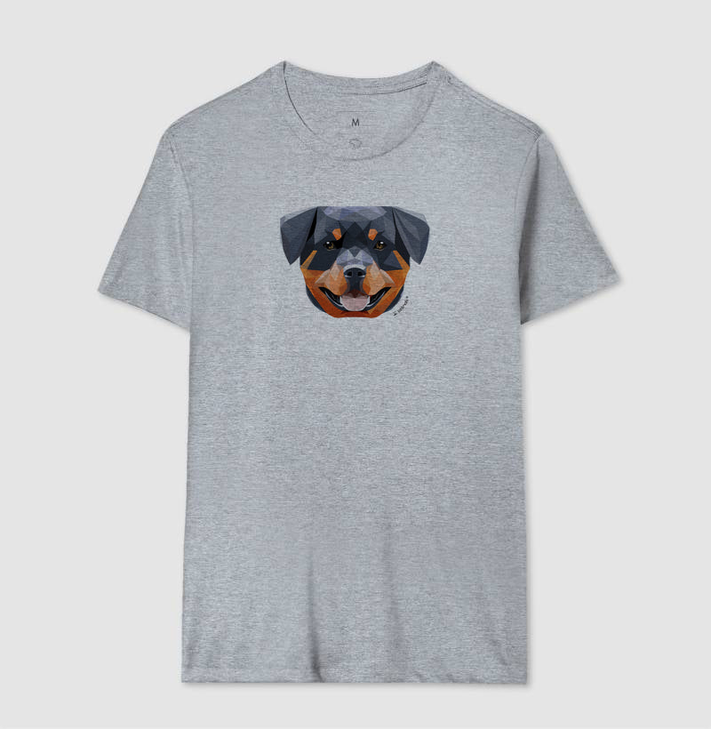 Camiseta Rottweiler Feliz - Geoma