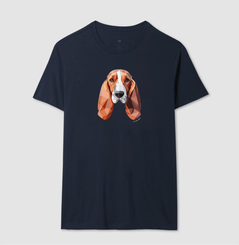 Camiseta Basset Hound - Coleção Geoma