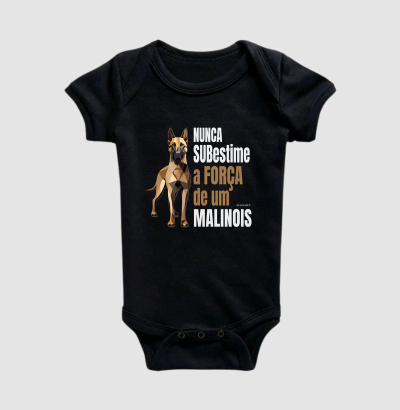 Body Infantil Malinois Nunca Subestime - Essência