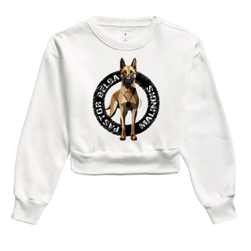 Moletom Cropped Malinois Raça - Geoma
