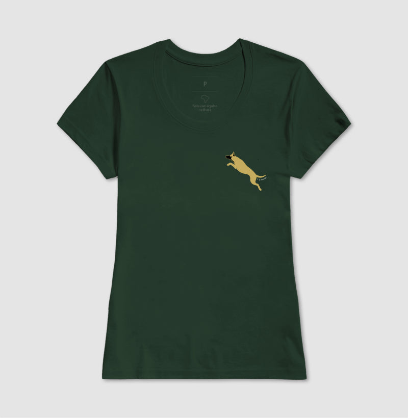 Camiseta Malinois. Saltando - Perfil / Side