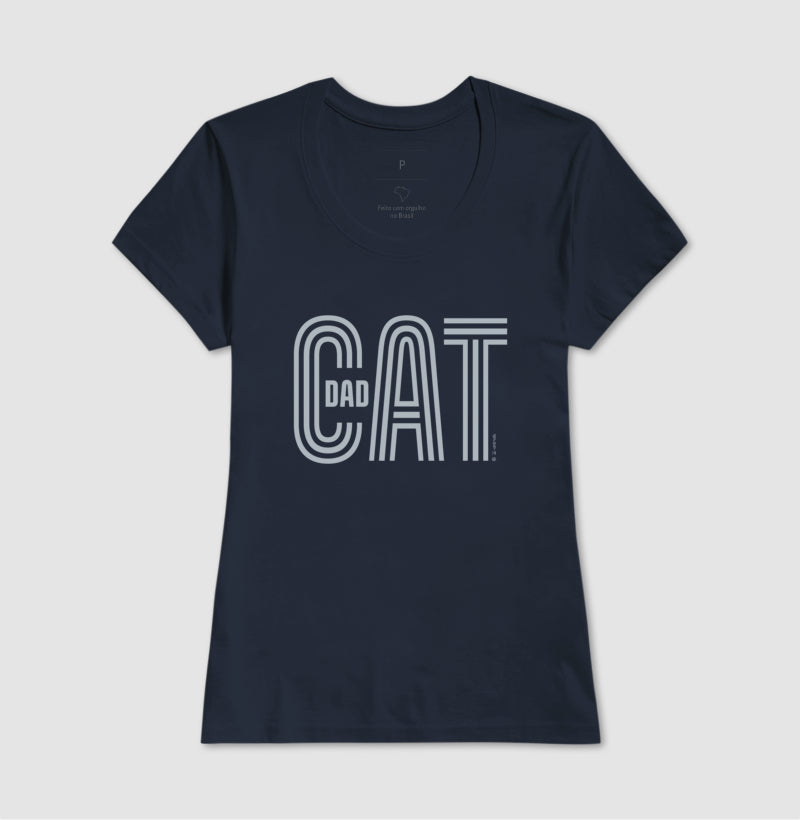 Camiseta Cat Dad - Coleção AFETO