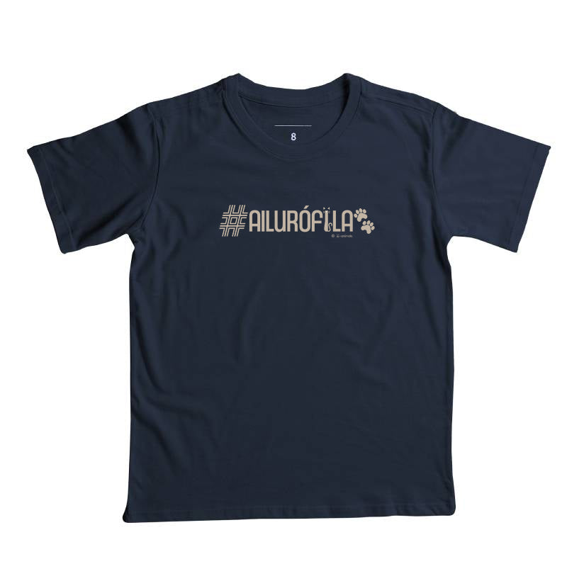 Camiseta #Ailurófila (Infantil) - Coleção AFETO