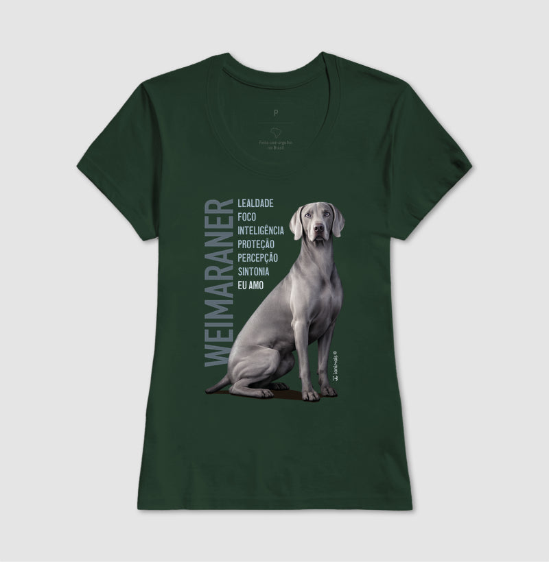 Camiseta Weimaraner Eu Amo - Essência