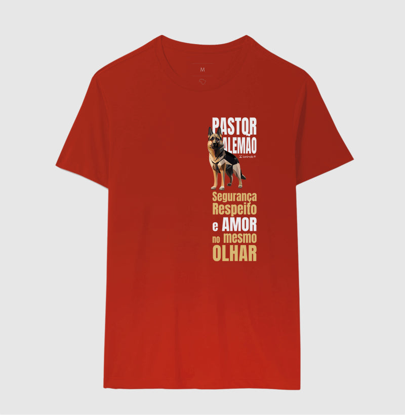Camiseta Pastor Alemão Olhar - Essência