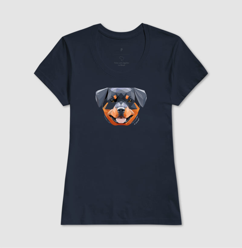 Camiseta Rottweiler Feliz - Geoma