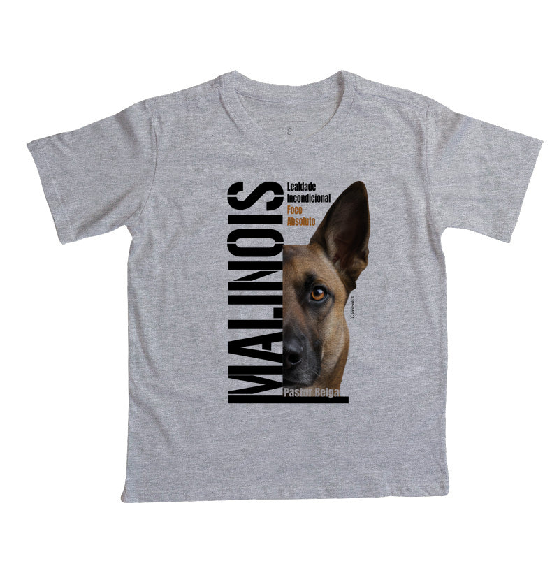 Camiseta Infantil Malinois Foco Absoluto - Essência
