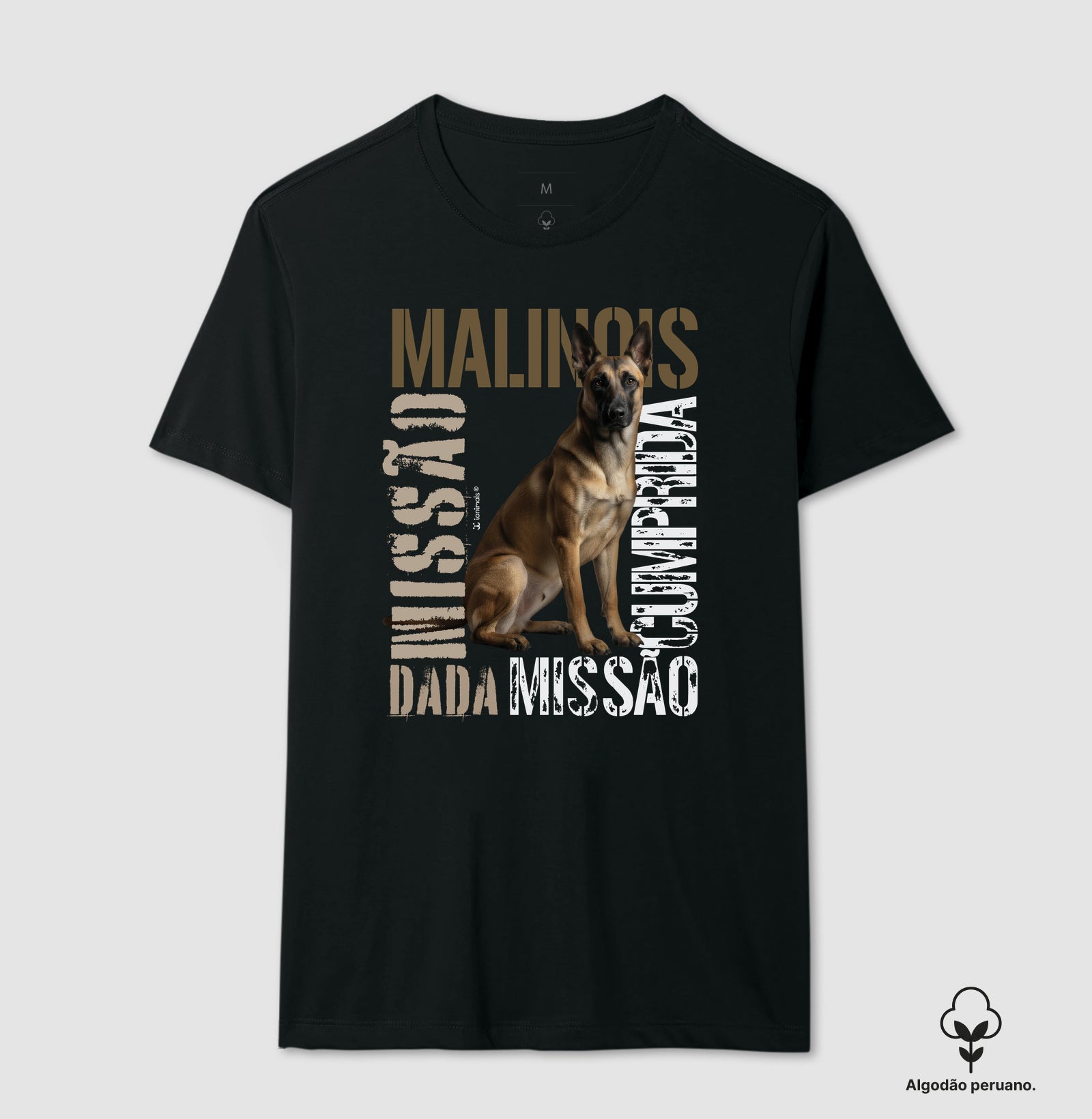 Camiseta INCA SOFT Malinois Missão Cumprida - Essência
