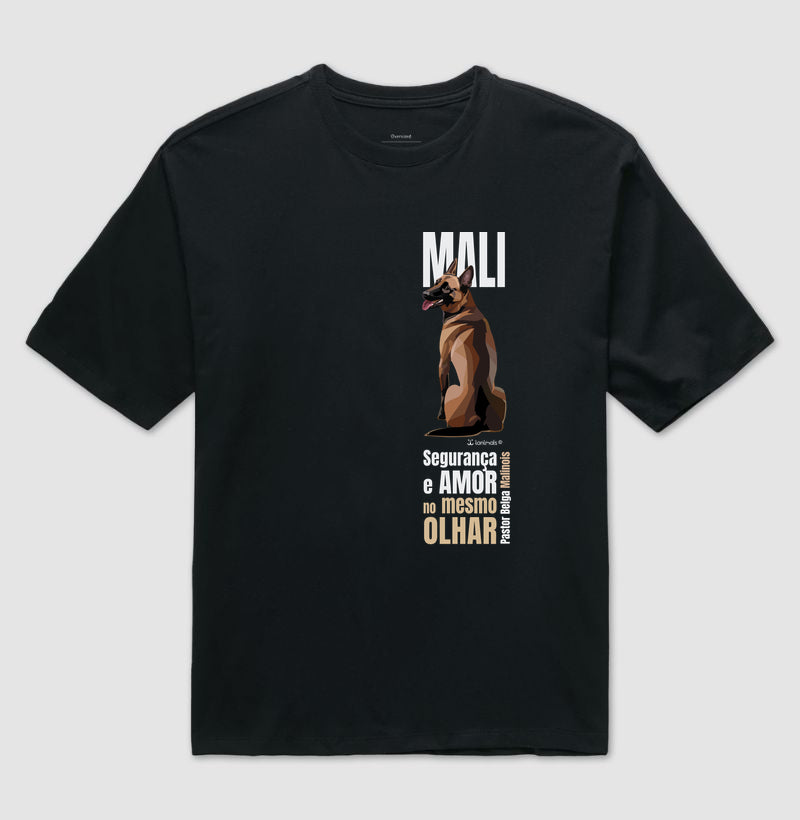 Camiseta Oversized Malinois - Olhar - Essência
