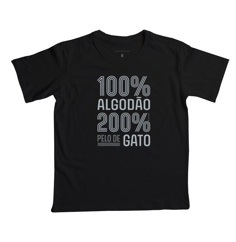 Camiseta 200% pelo de Gato (Infantil) - Coleção AFETO