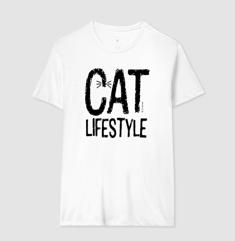 Camiseta Cat Lifestyle - Coleção AFETO