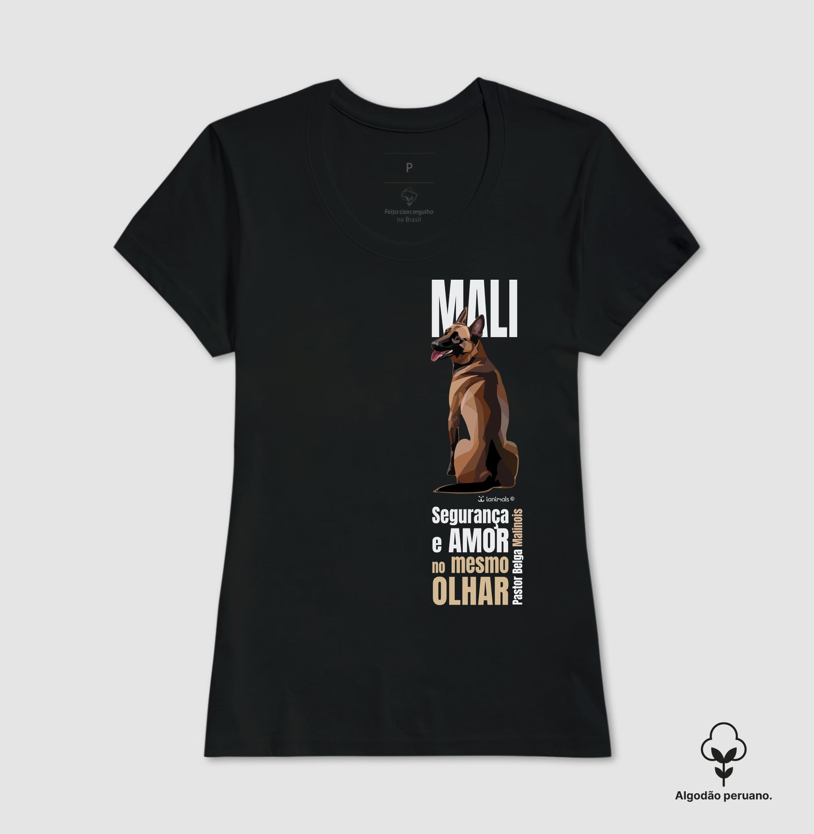 Camiseta INCA SOFT Malinois - Olhar - Essência
