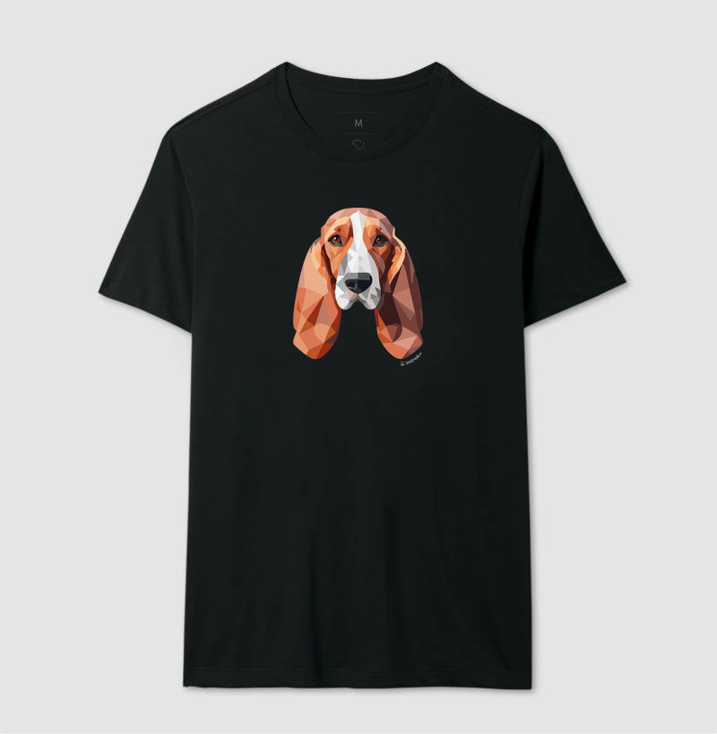 Camiseta Basset Hound - Coleção Geoma