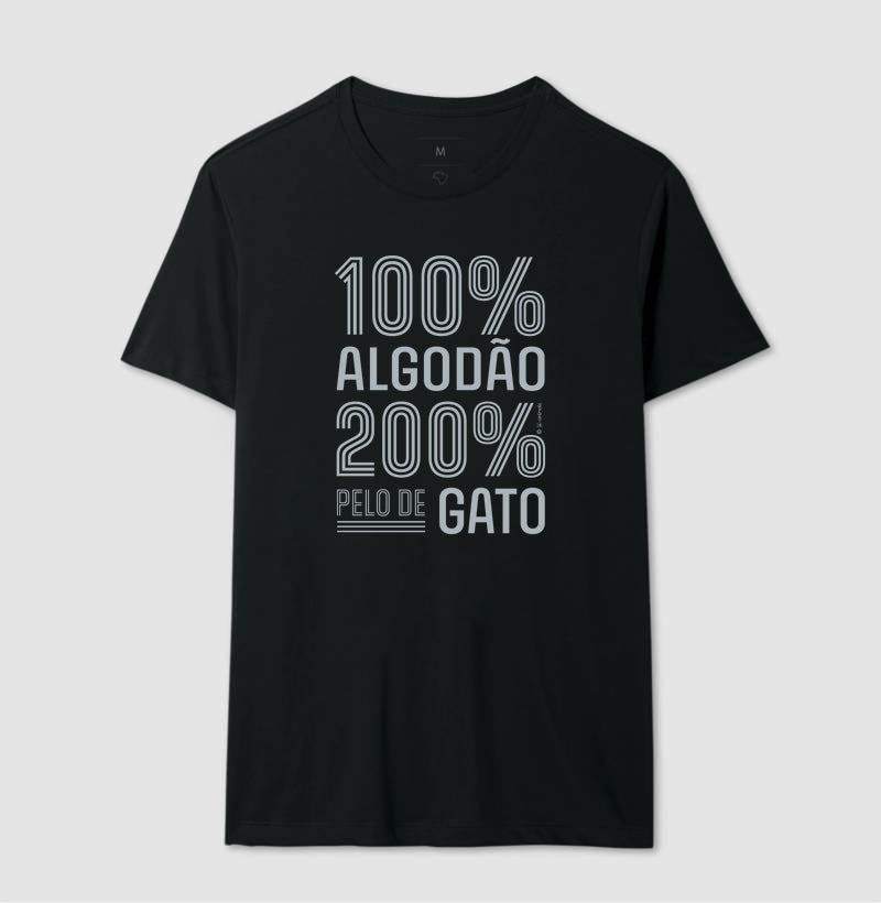 Camiseta 200% pelo de Gato - Coleção AFETO