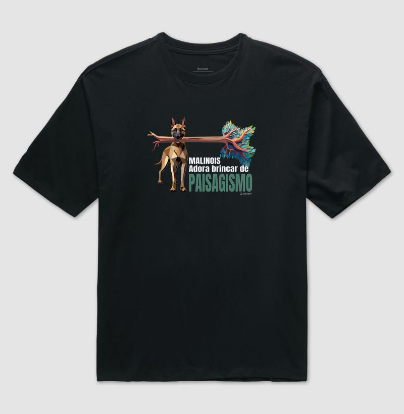 Camiseta Oversized Malinois Paisagismo - Essência