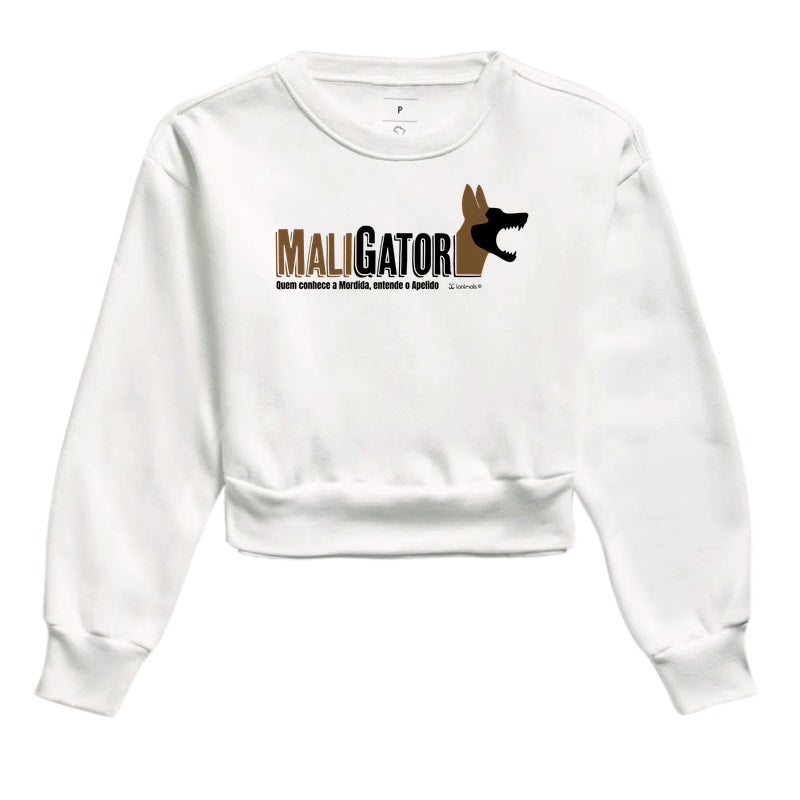 Moletom Cropped Malinois Maligator - Essência
