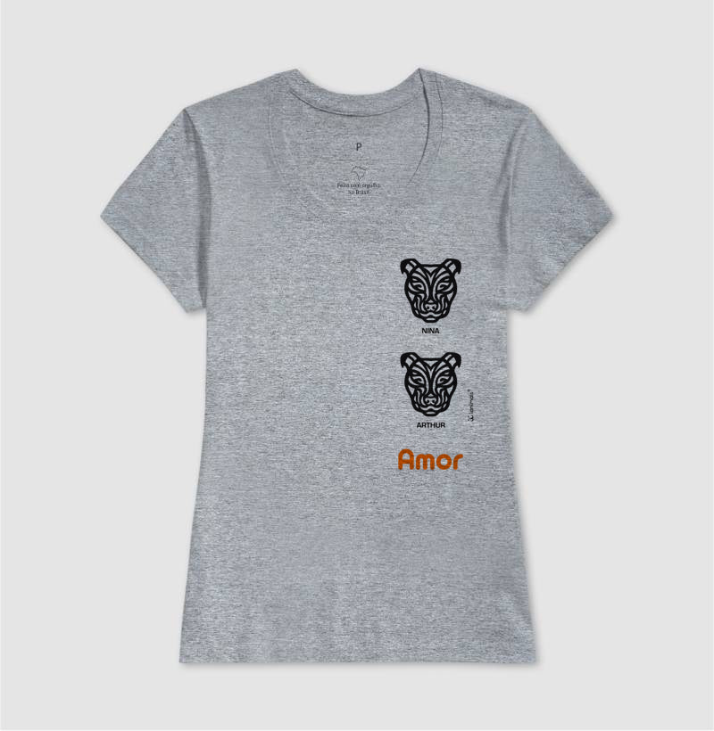 Camiseta Tribal de 1 a 9 Cães - PERSONALIZADA
