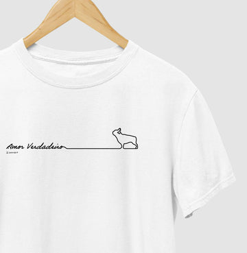 Camiseta Buldogue Francês - Amor Verdadeiro