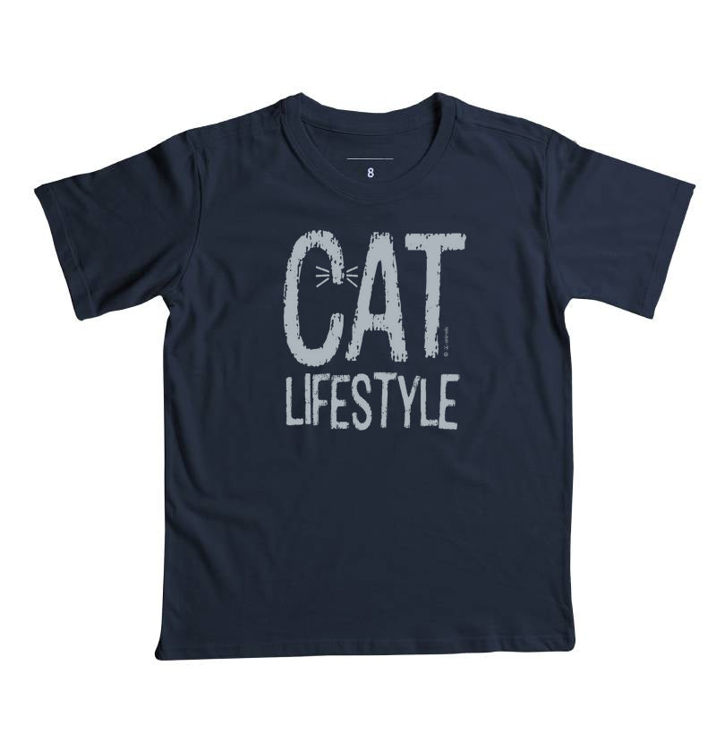 Camiseta Cat Lifestyle (Infantil) - Coleção AFETO