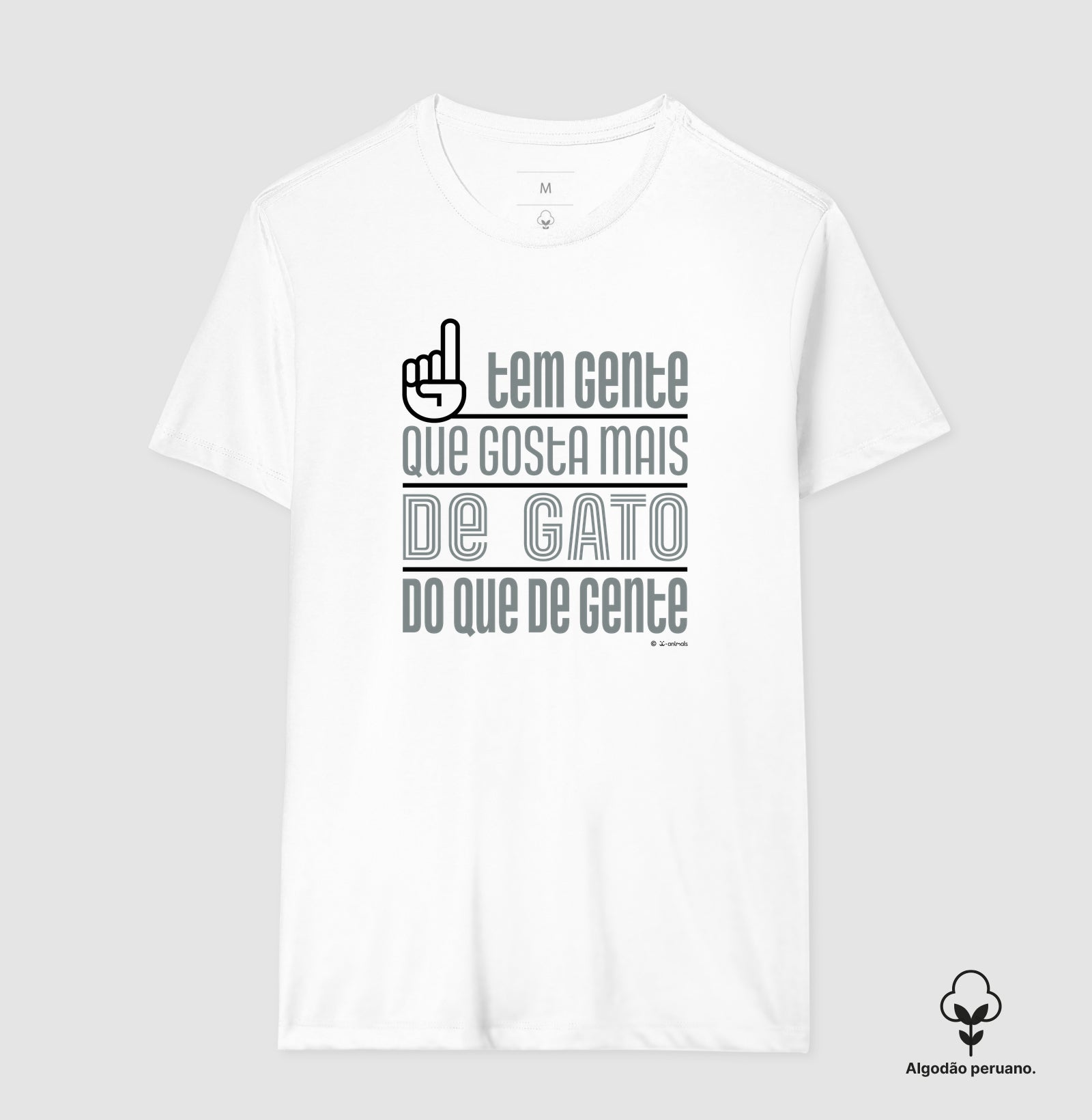 Camiseta “INCA SOFT” Tem Gente que gosta mais de Gato  - Coleção AFETO