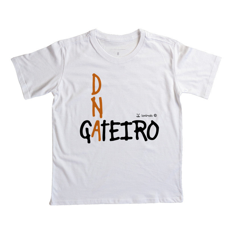Camiseta Infantil DNA Gateiro - Afeto
