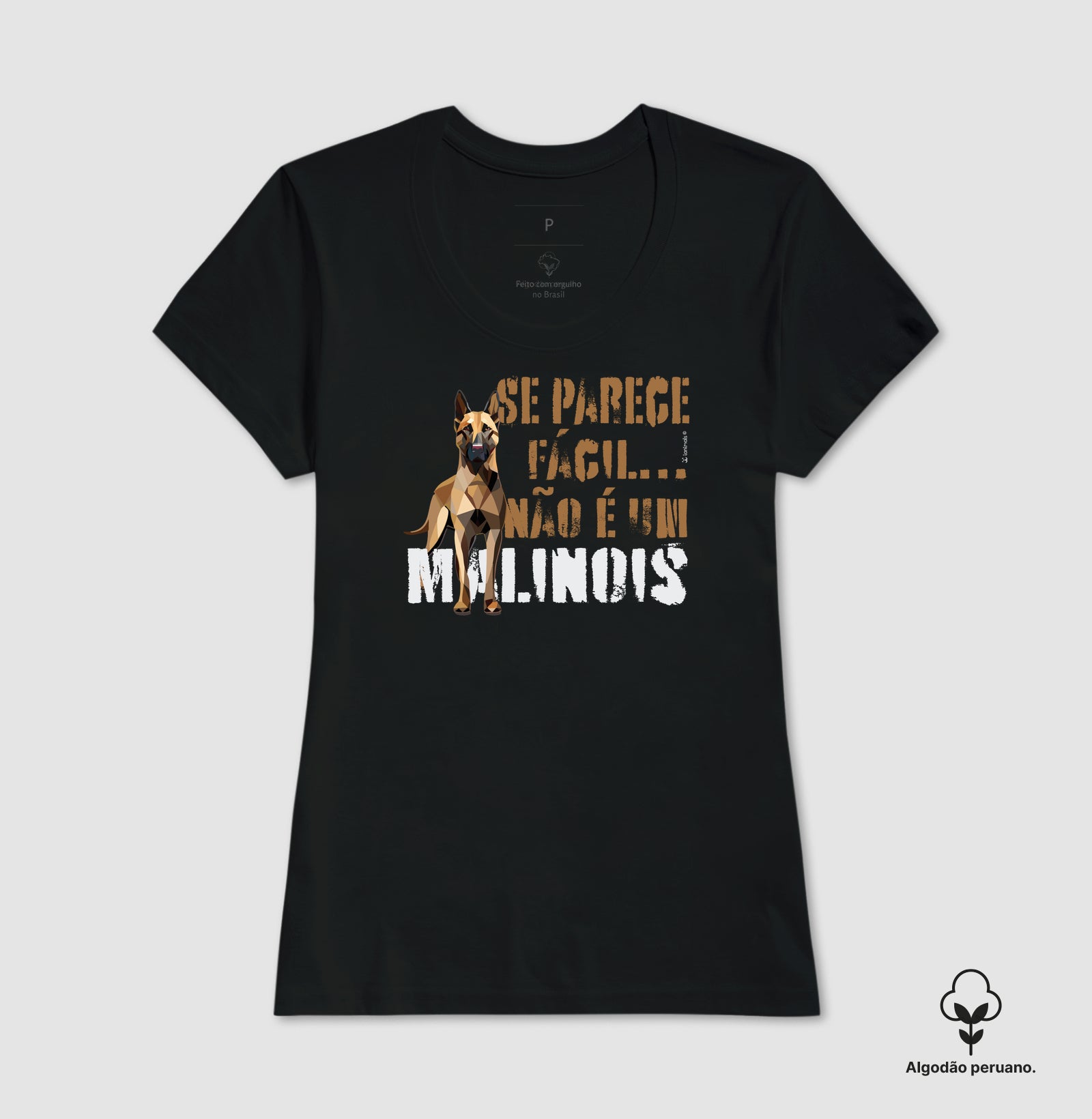Camiseta INCA SOFT Malinois Parece Fácil  - Essência