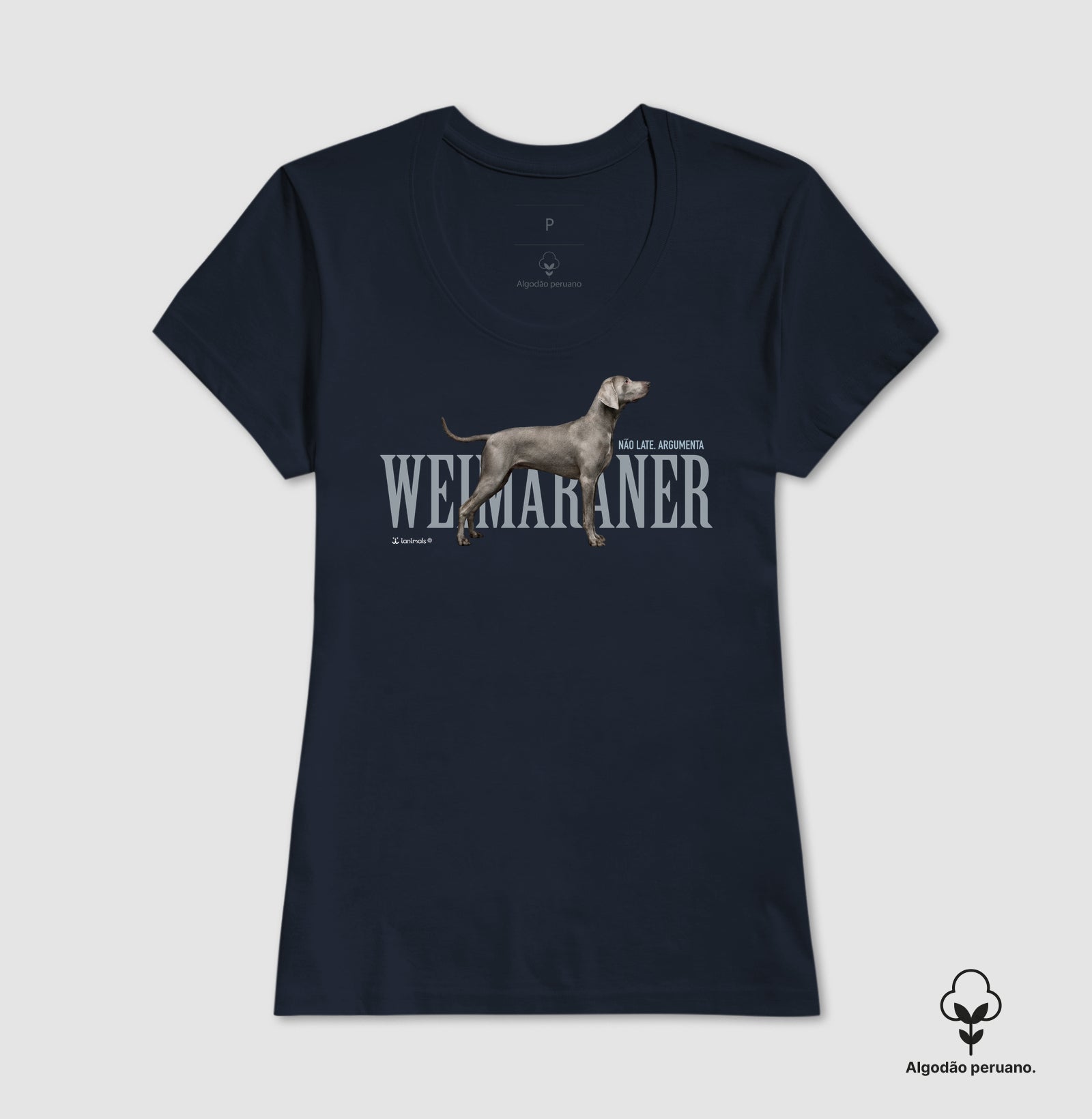 Camiseta INCA SOFT Weimaraner Não Late, Argumenta - Essência