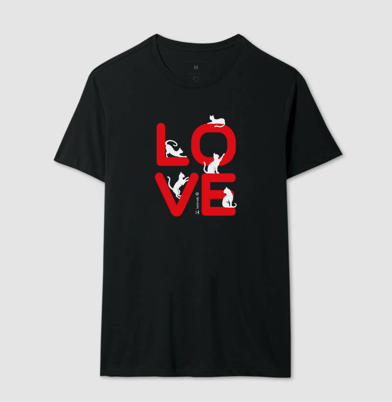 Camiseta Love Cat - Afeto