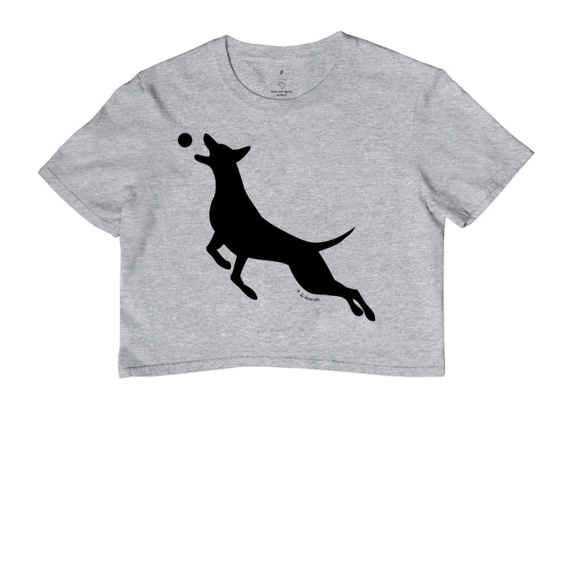 Camiseta Cropped Malinois O Pulo - Perfil