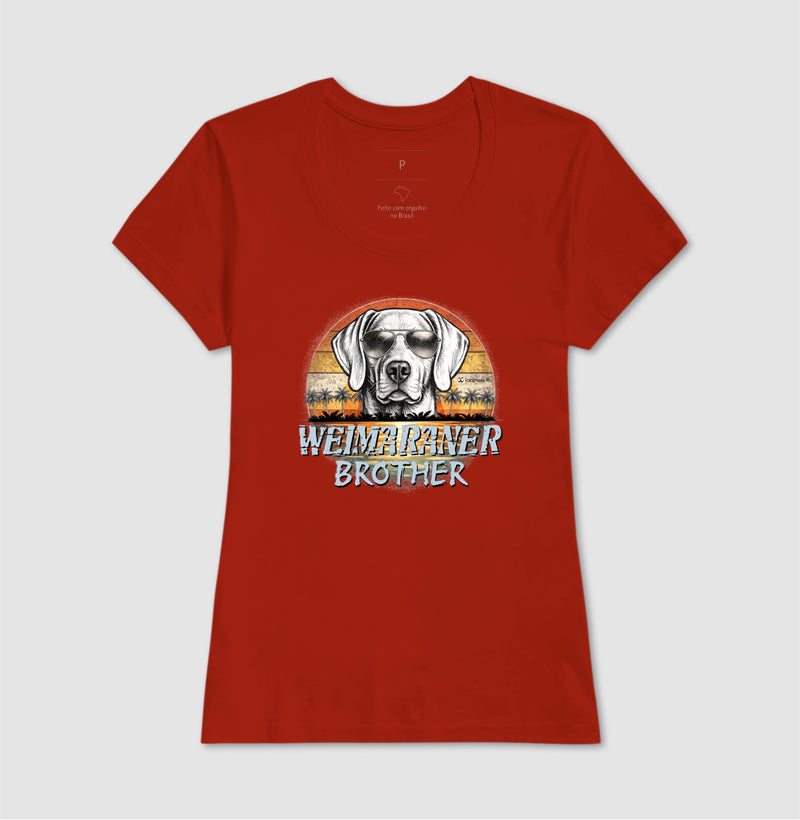 Camiseta Weimaraner BROTHER Sunset Vintage - Família