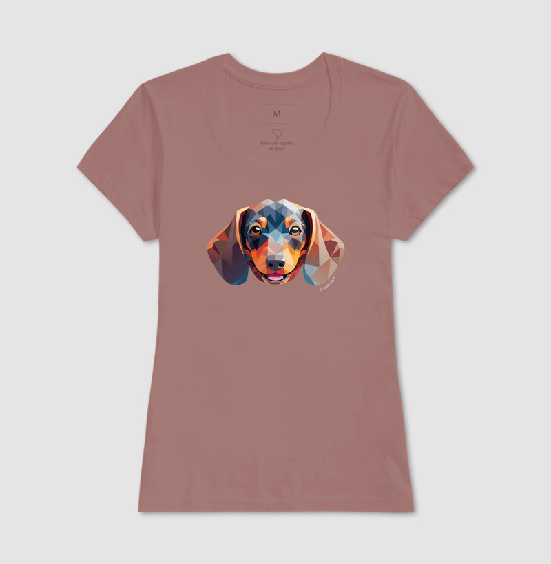 Camiseta Dachshund - Coleção Geoma