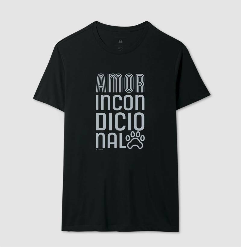 Camiseta Pets, Amor Incondicional - Coleção AFETO