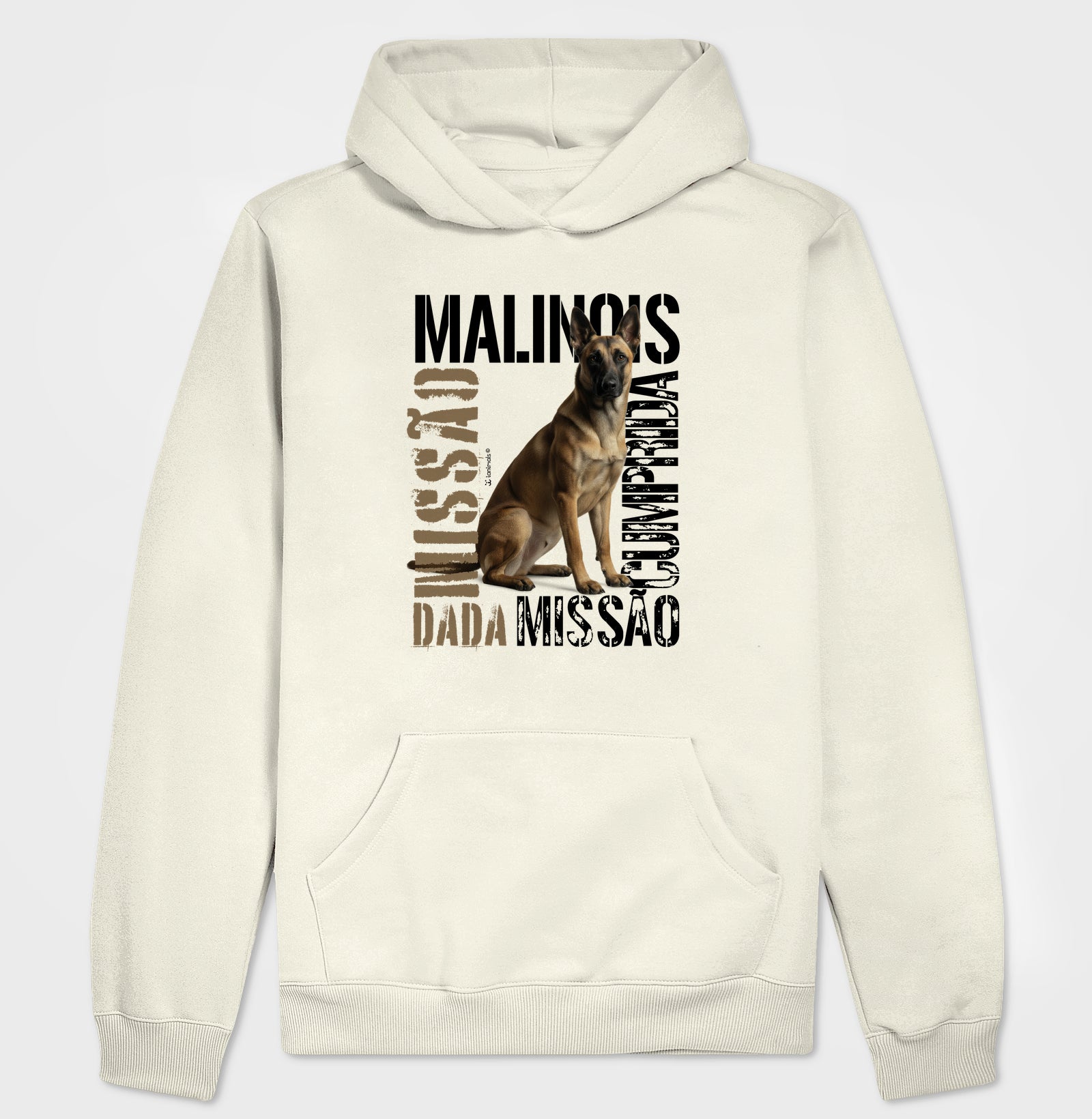 Moletom com Capuz Malinois Missão Cumprida - Essência
