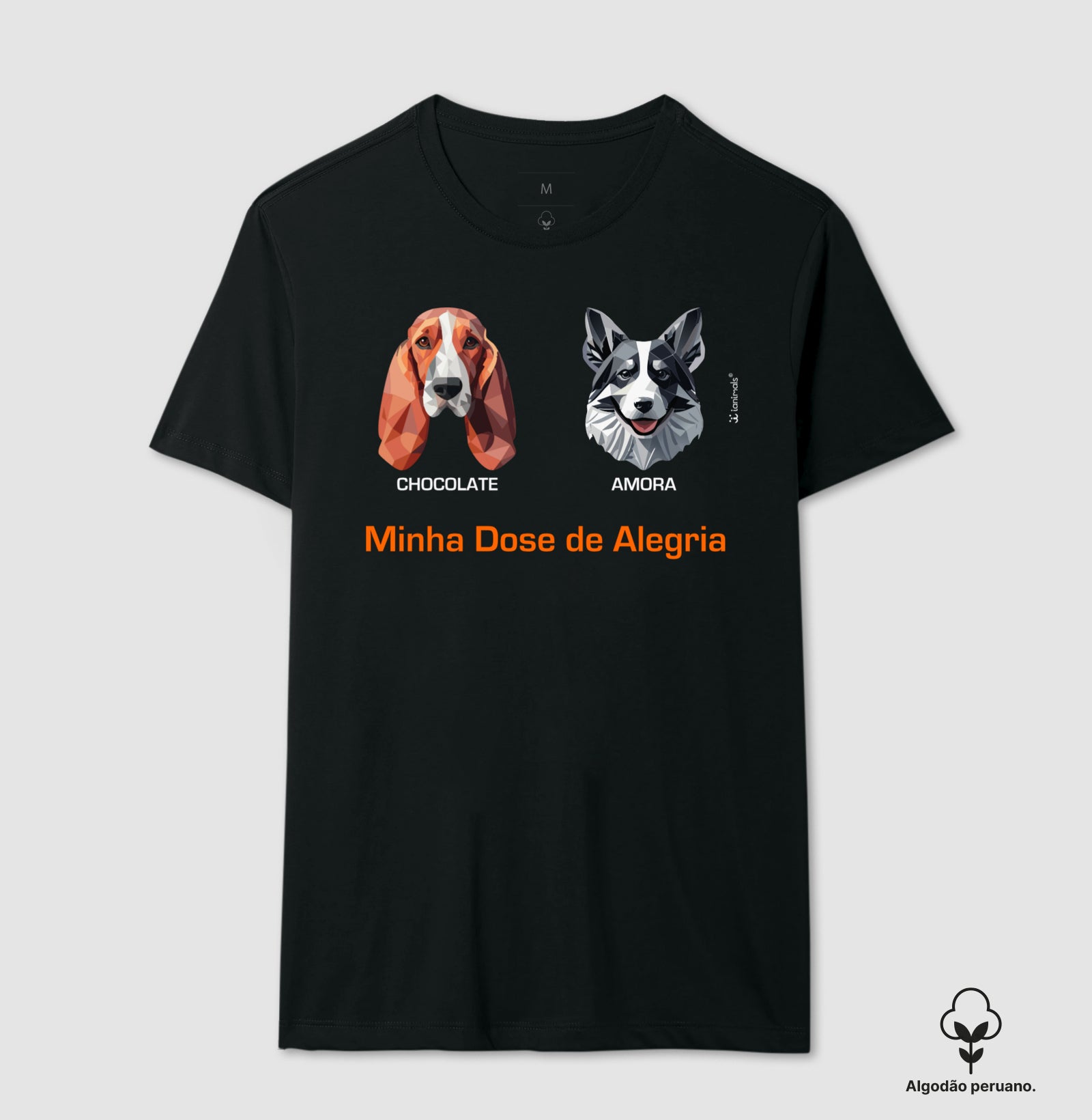 Camiseta INCA SOFT Geoma de 1 a 9 Cães - Personalizada  iAnimals