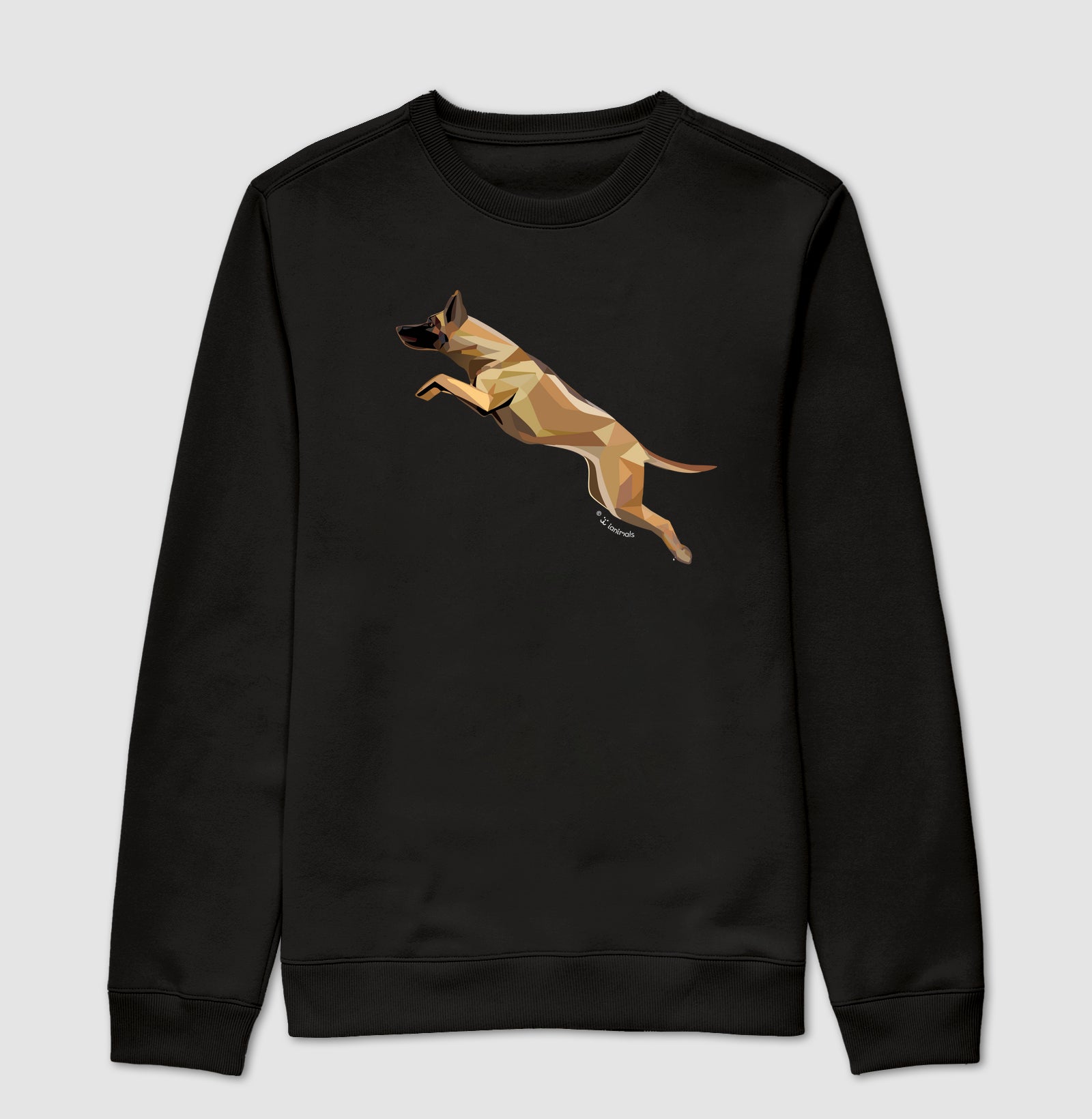 Moletom Suéter Malinois Saltando - Perfil / Geoma